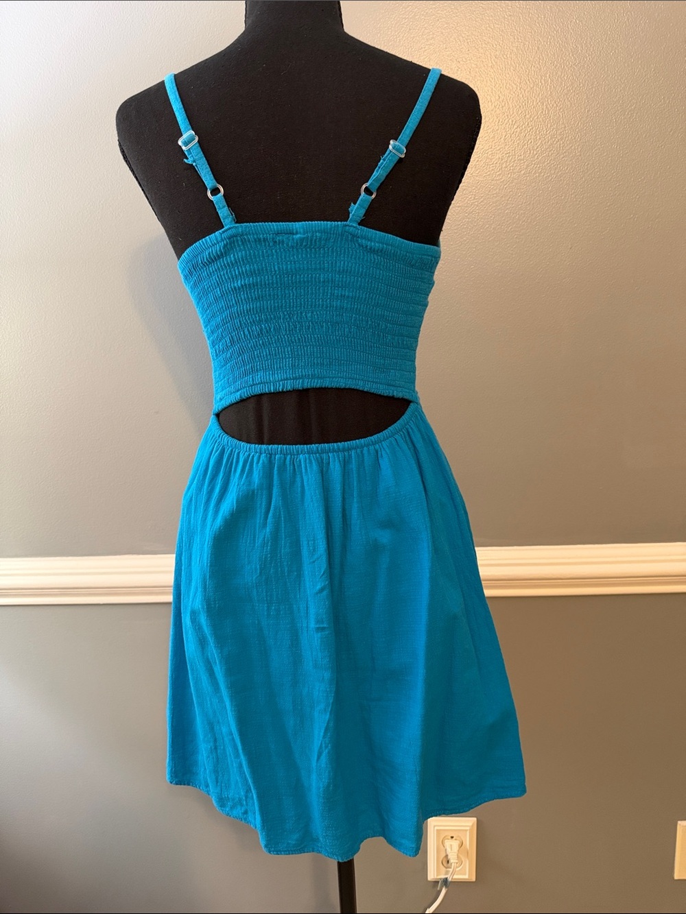 Blanco By Nature Backless Spaghetti-Strap with Cutout Detail Dress - Picture 2 of 5
